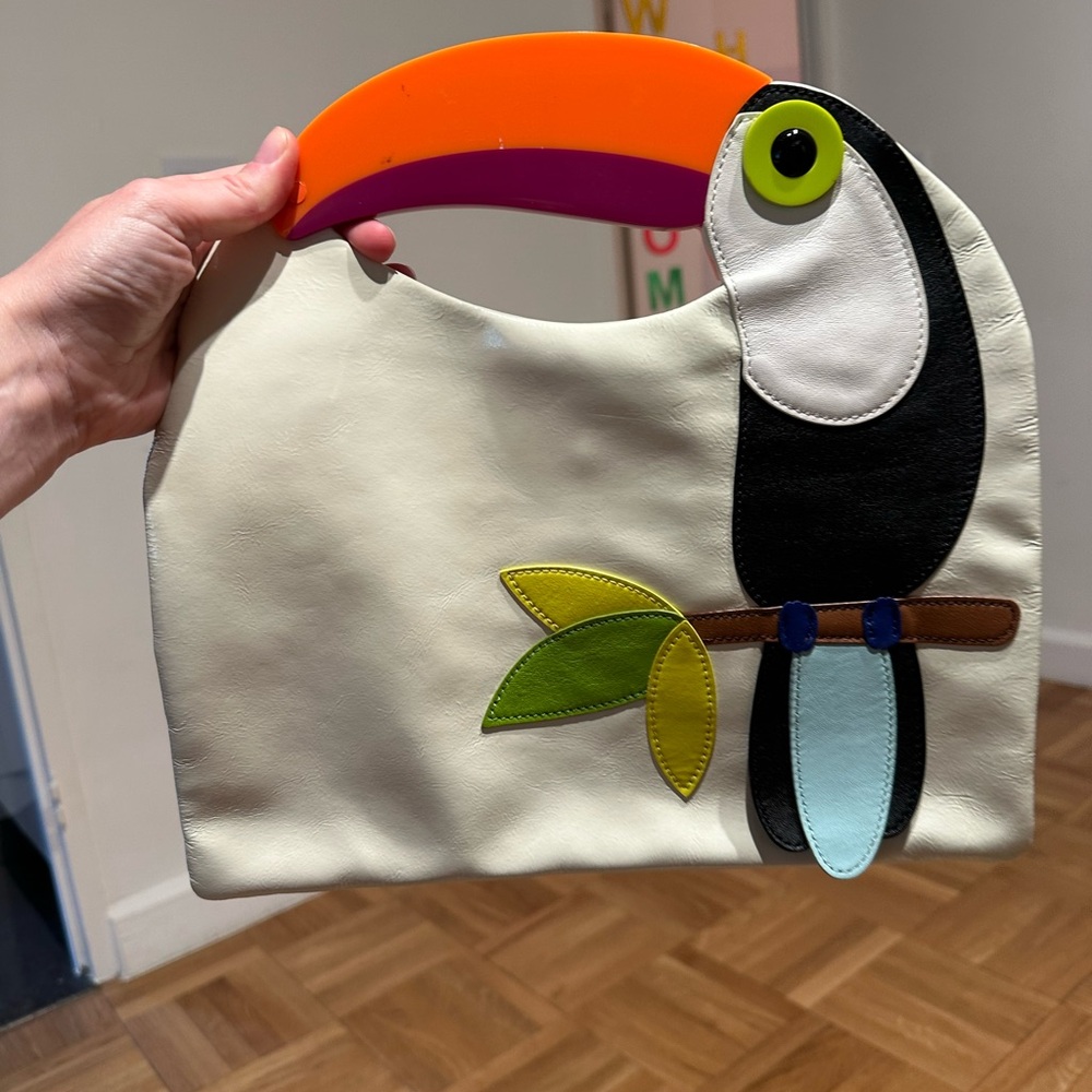 Kate Spade Toucan Bird clutch